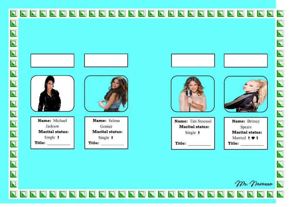 Titles (Read and write)