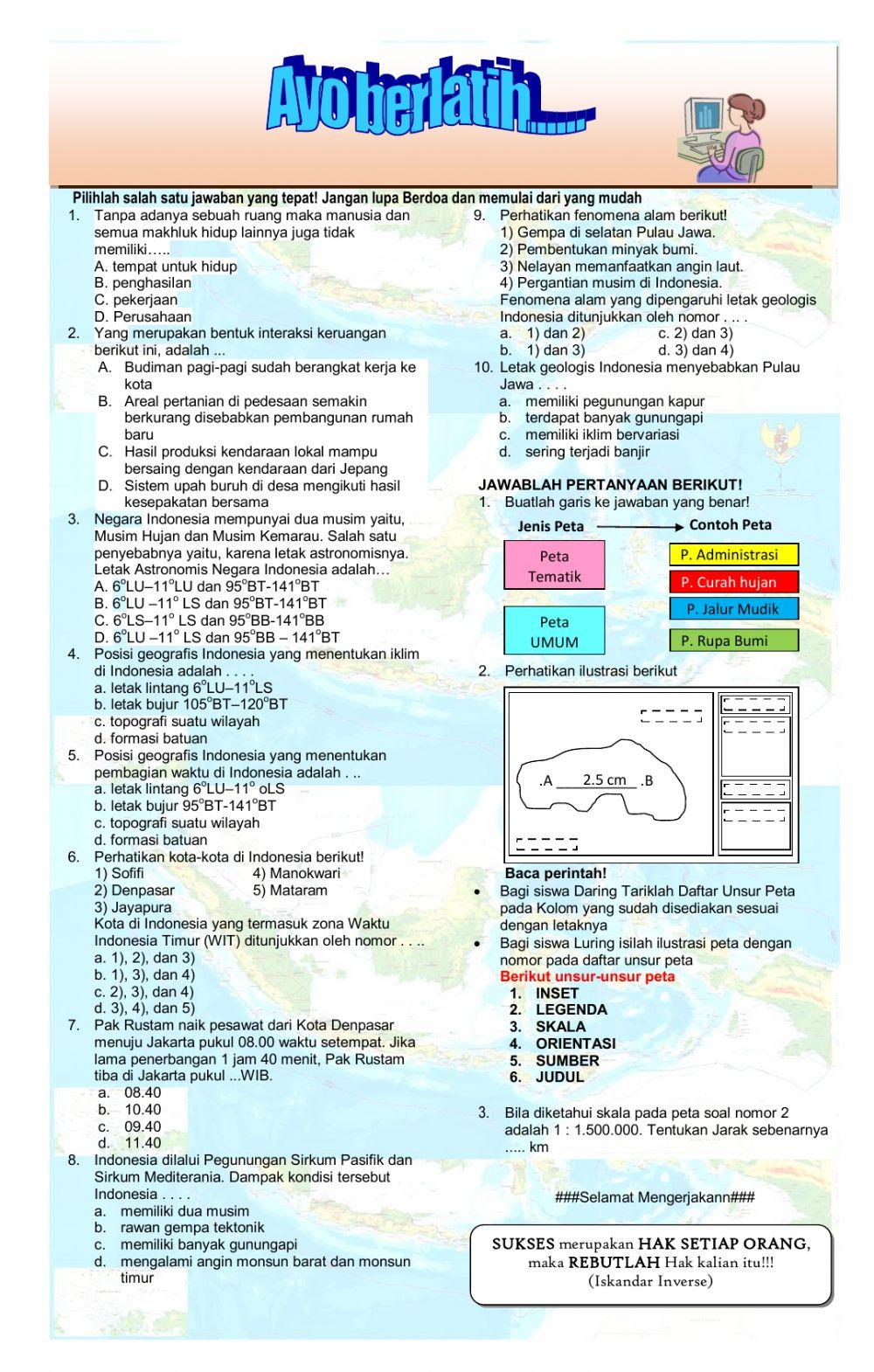 Evaluasi geografis indonesia