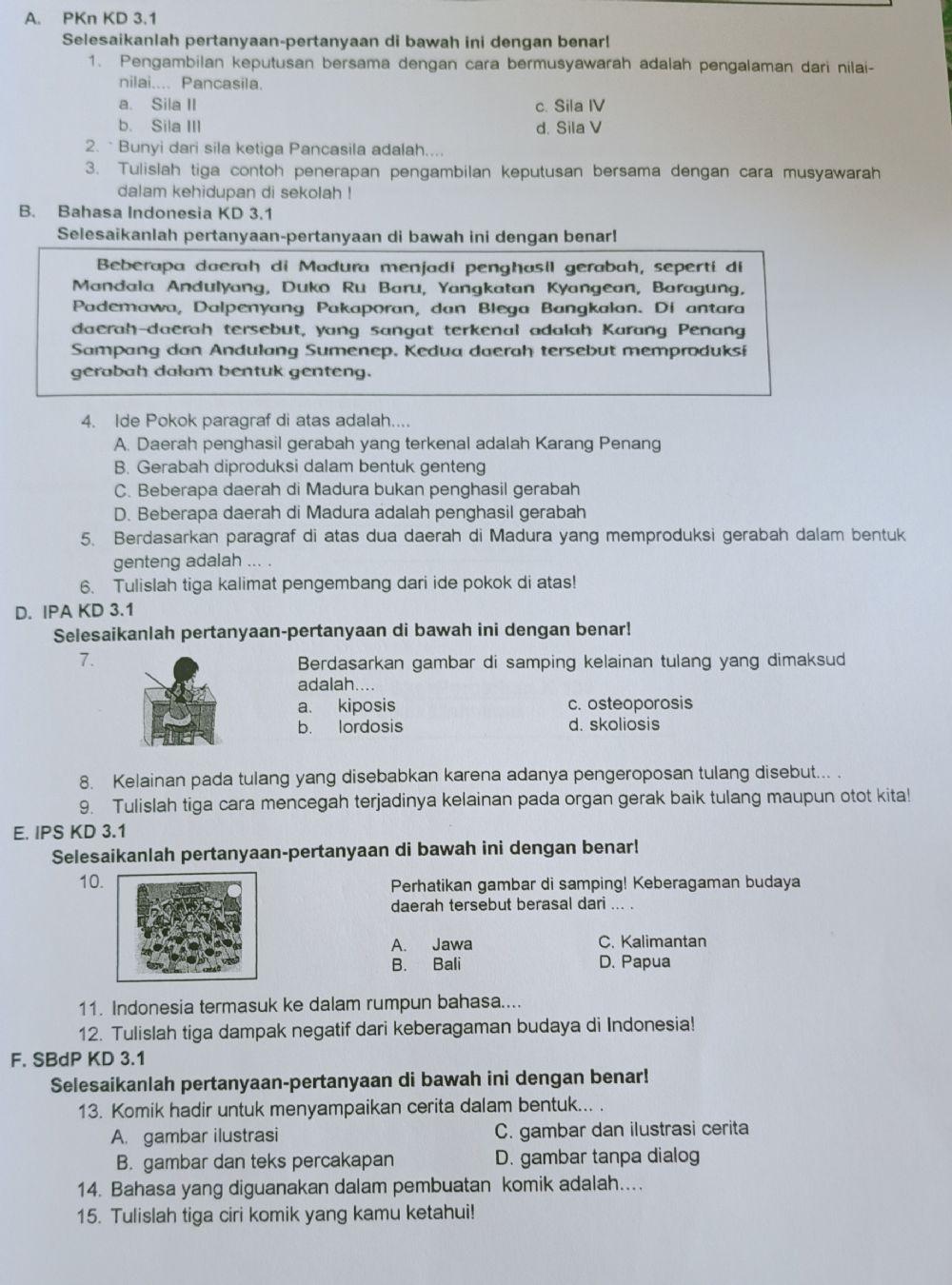 Penilaian Harian 3 T1 ST3