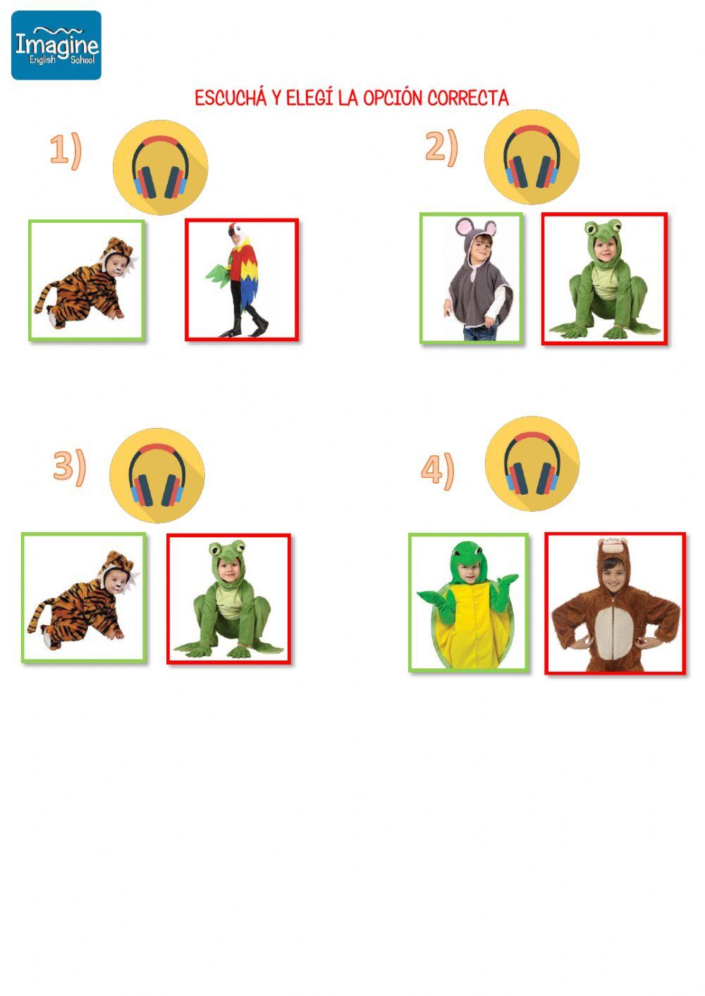 Escuchá y elegí la opción correcta