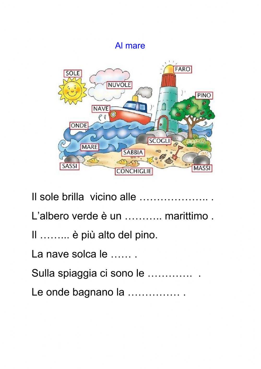 Comprensione breve testo - cloze