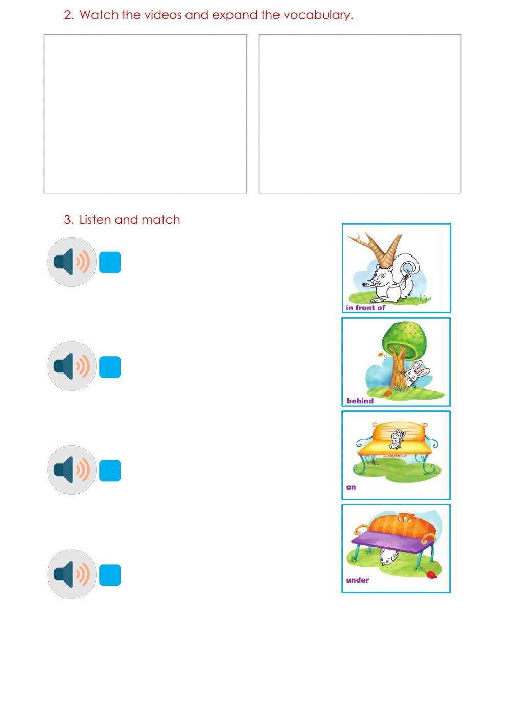 Prepositions of place