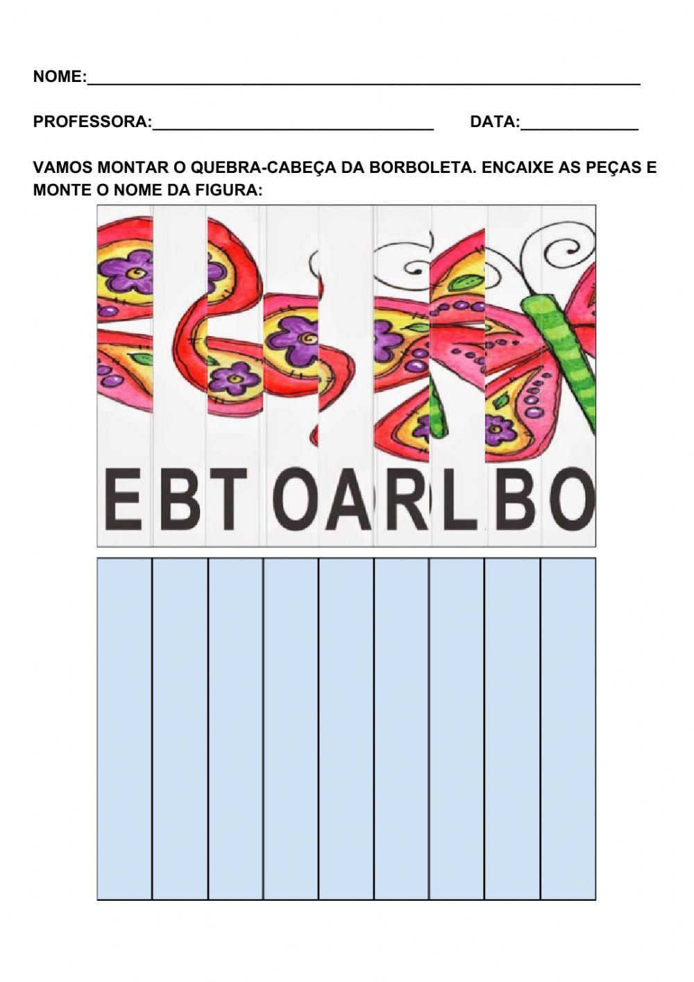 Quebra-cabeça borboleta