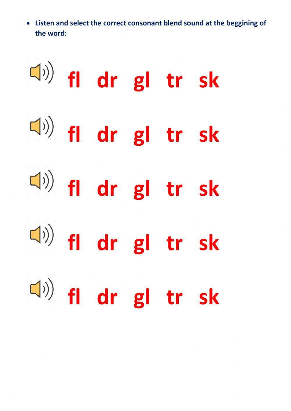 Consonant blend