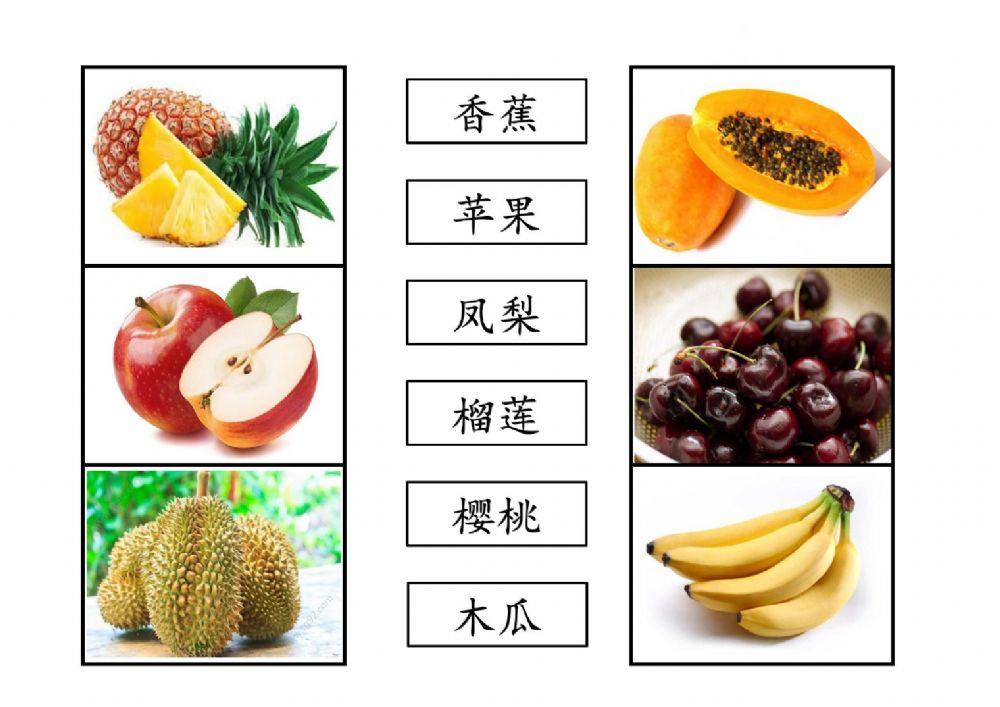 Name of the fruits