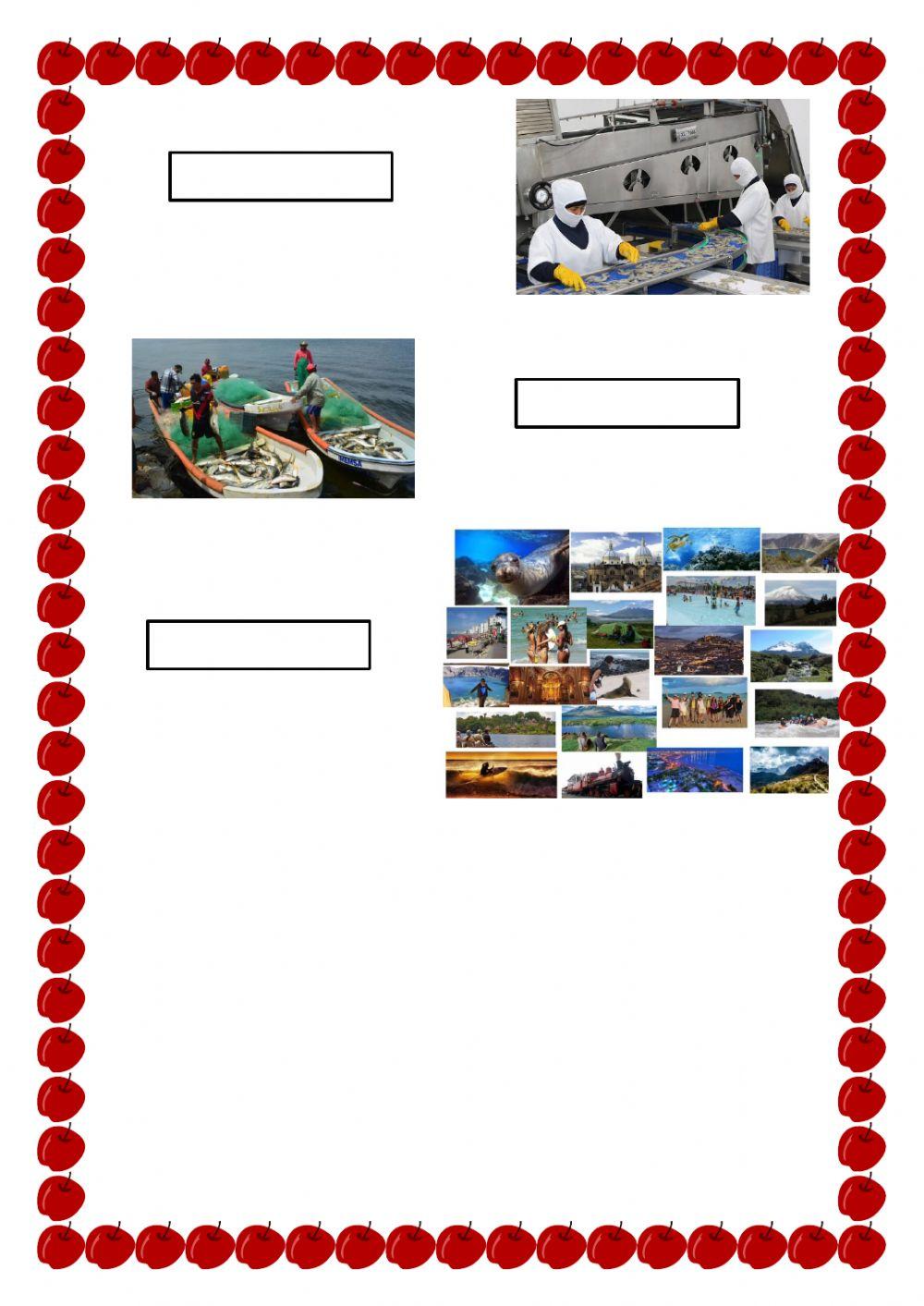 Actividades productivas del Ecuador