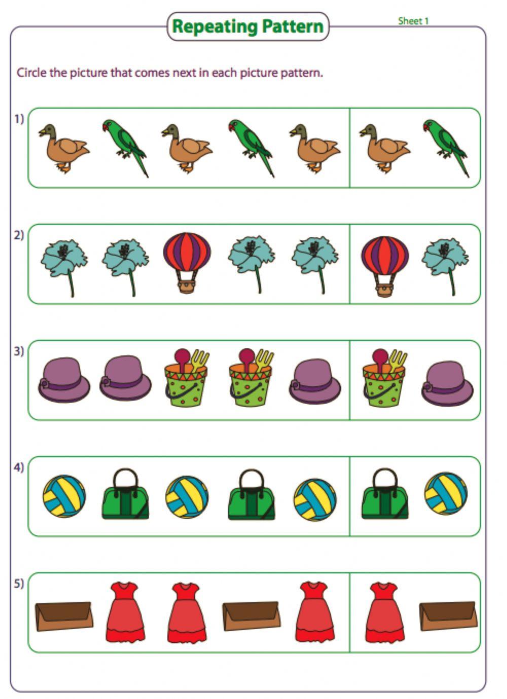 Grade 3 repeated pattern