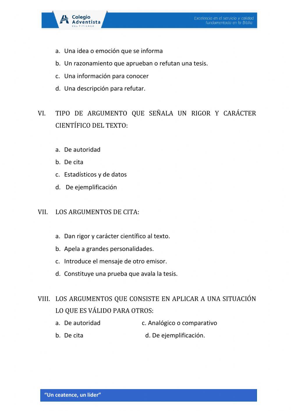 Discurso argumentativo