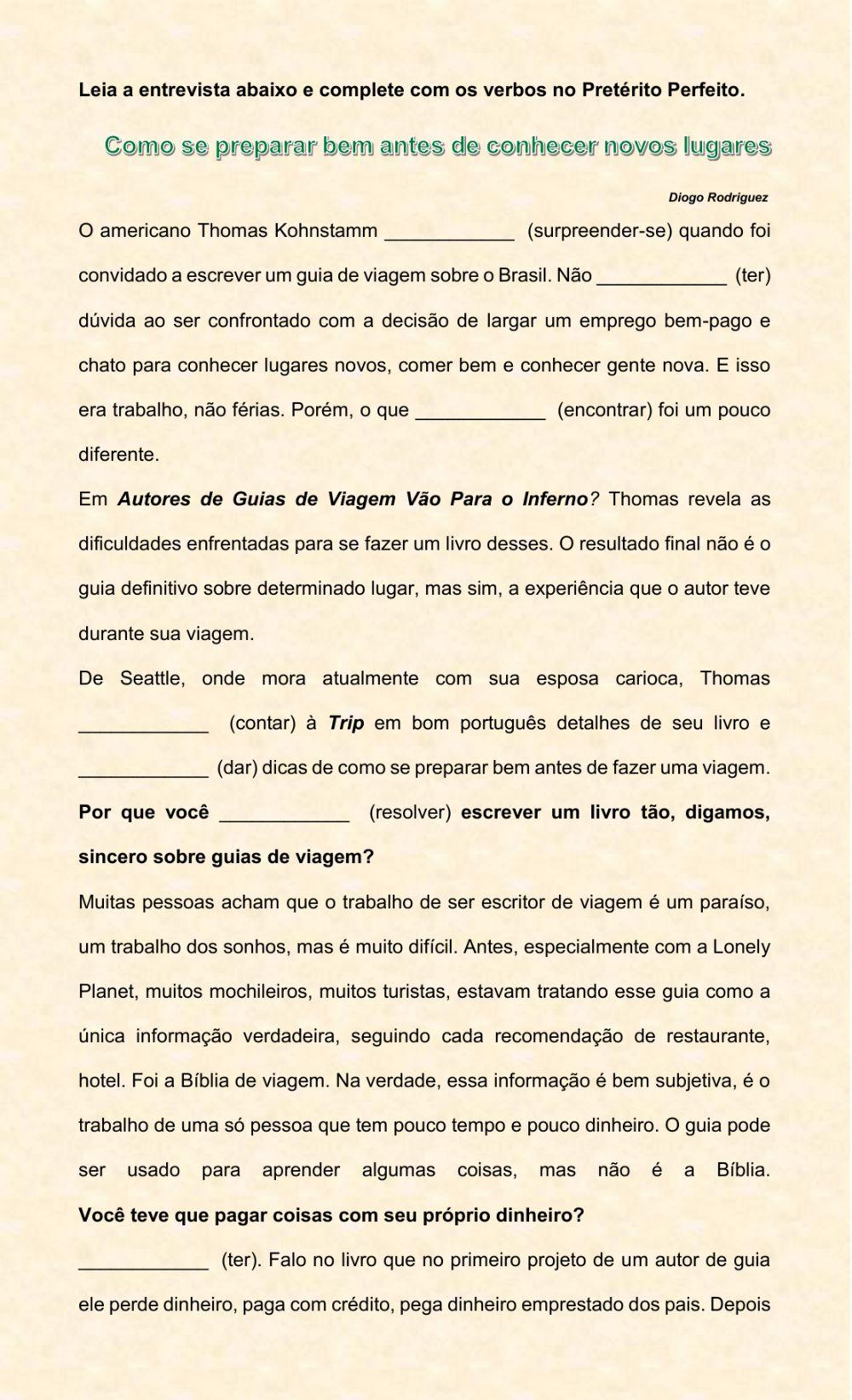 Como se preparar bem antes de conhecer novos lugares