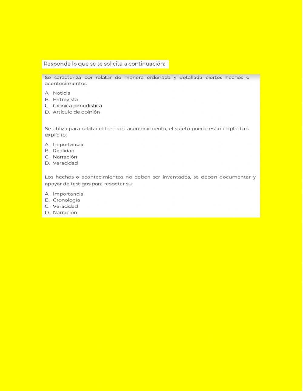 Crónica Periodística