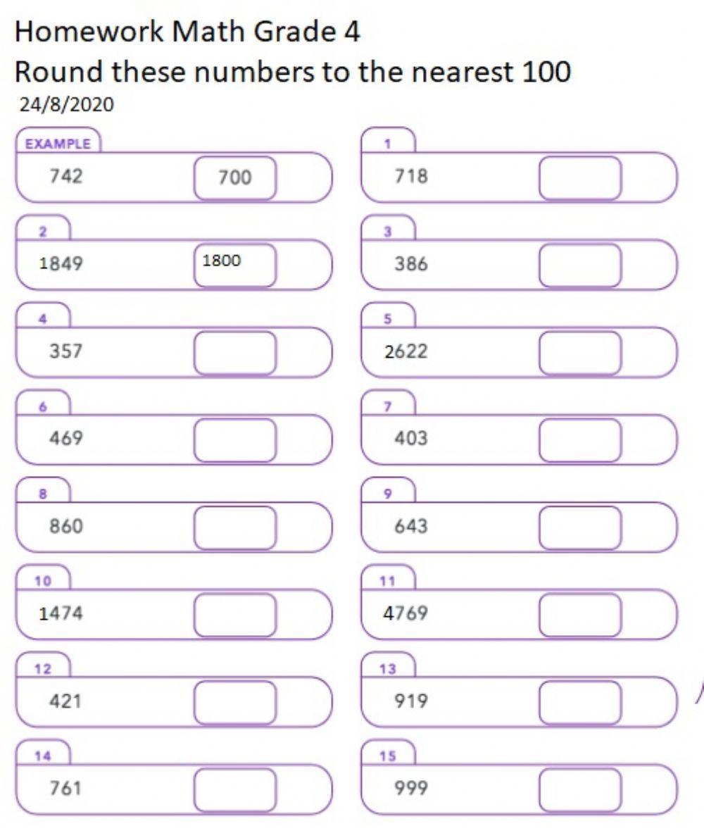Rounding numbers to the nearest 100