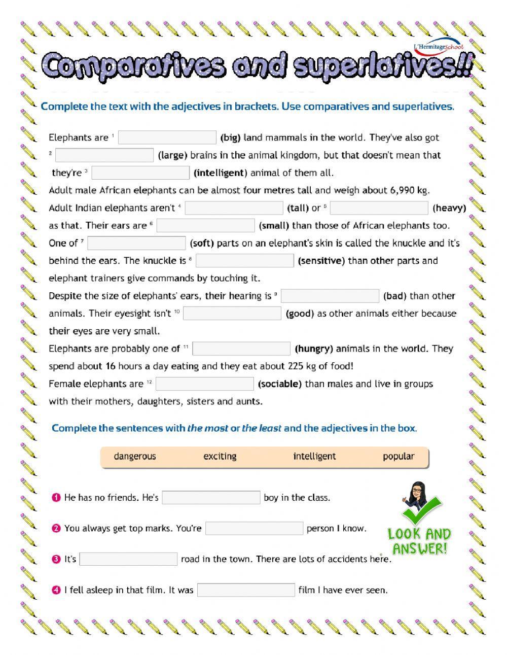 Comparatives and Superlatives