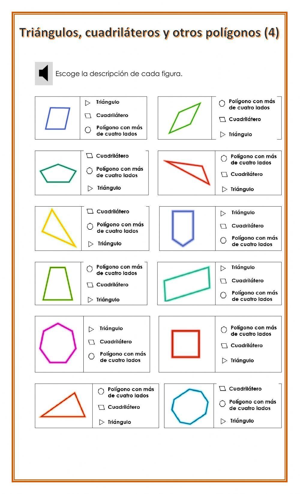 Triángulos, cuadriláteros y otros polígonos (4)