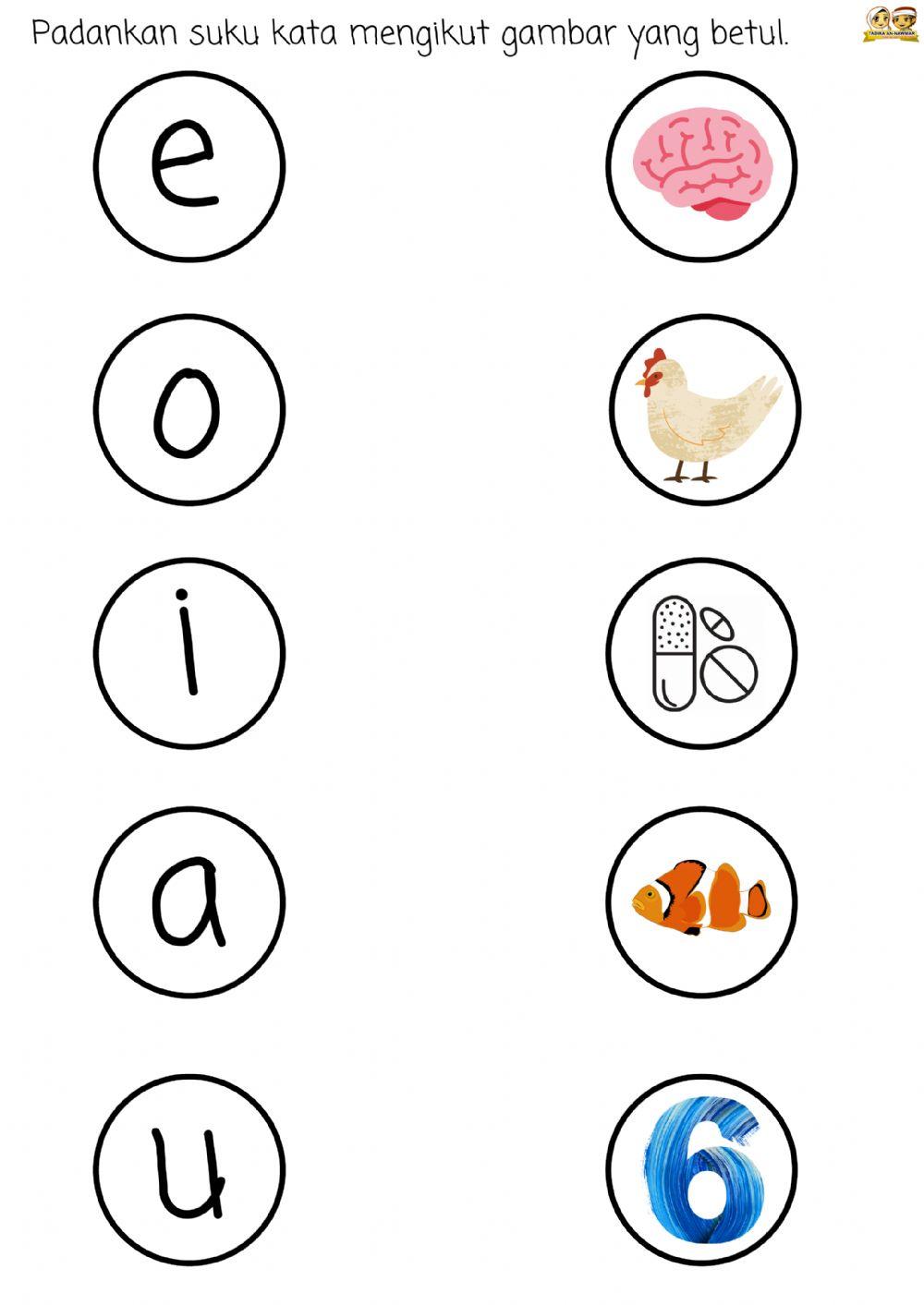 BM : Suku kata aiueeo (Padankan)