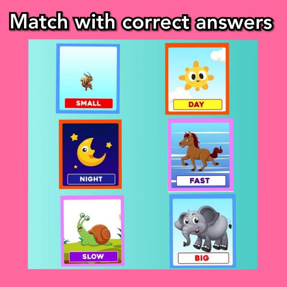 Antonyms Opposite Cognitive Domain worksheet Live Worksheets