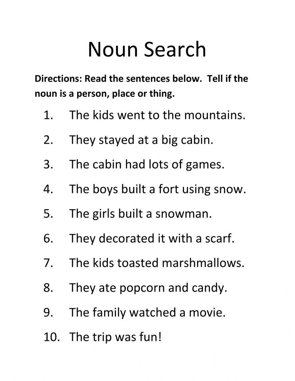 Noun Search