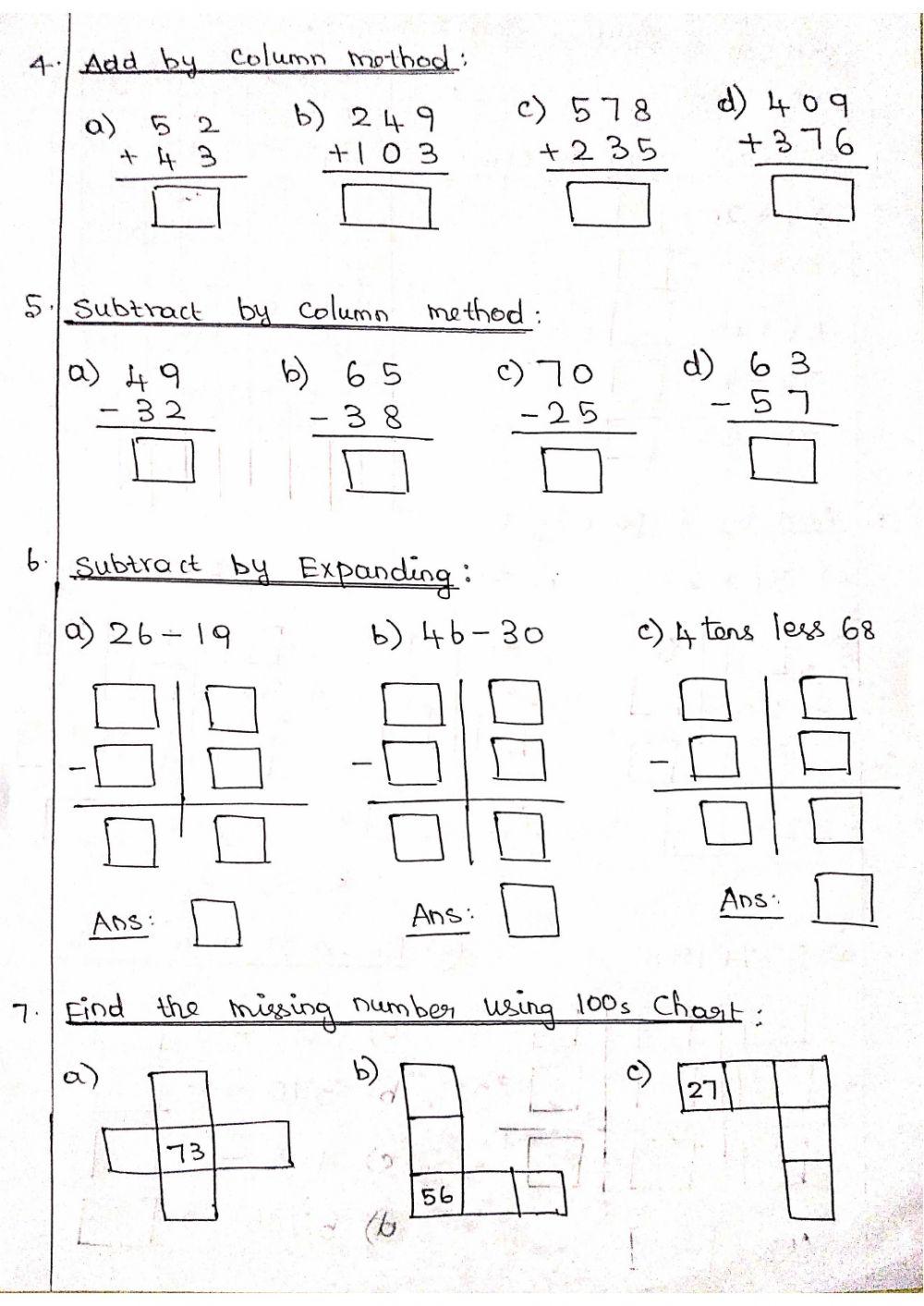Addition and Subtraction