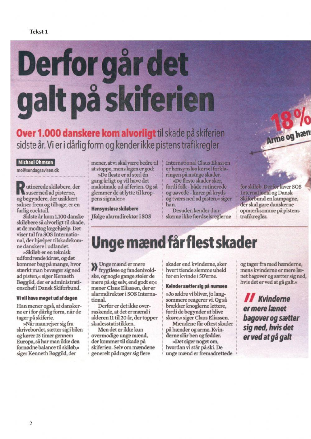 December 2011,derfor går det galt på skiferien