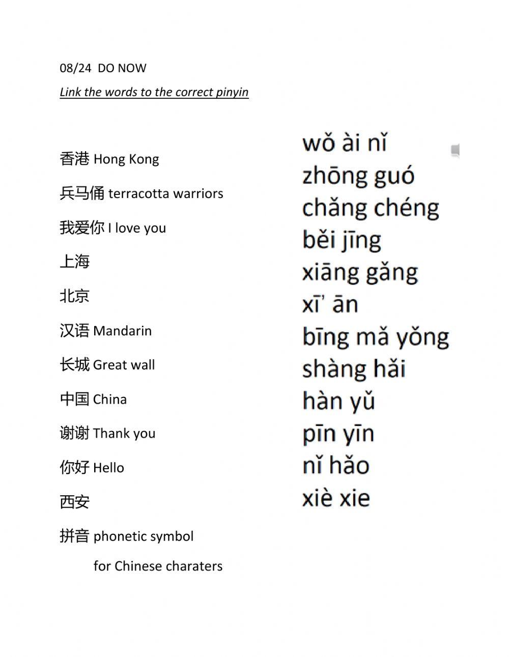 Mandarin pinyin