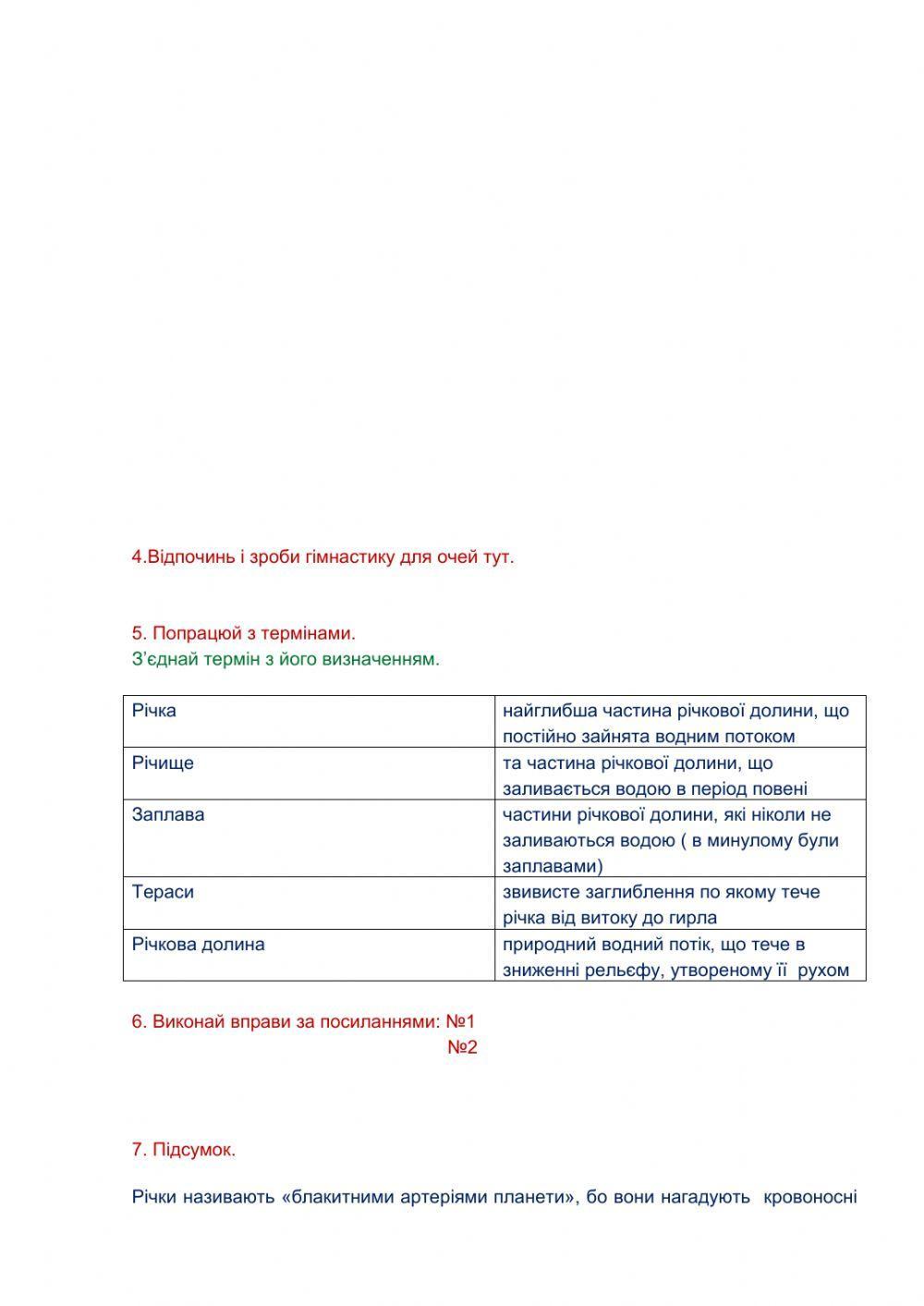 Будова річки