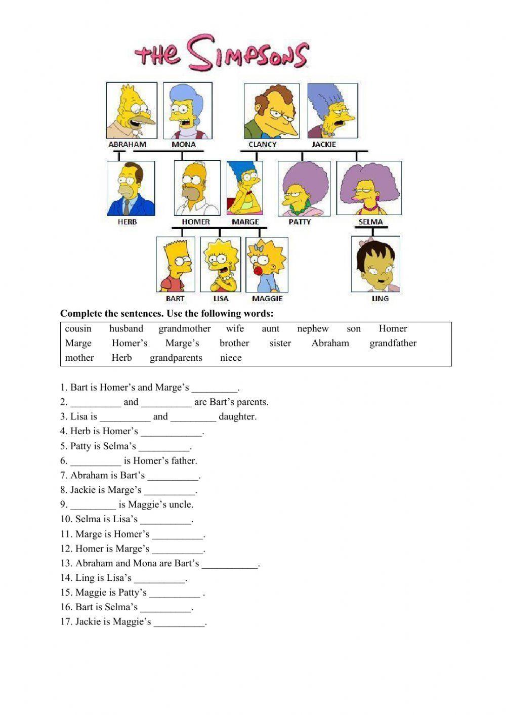 Family tree online pdf activity for A1 | Live Worksheets family-tree-online-pdf-activity-for-a1-live-worksheets