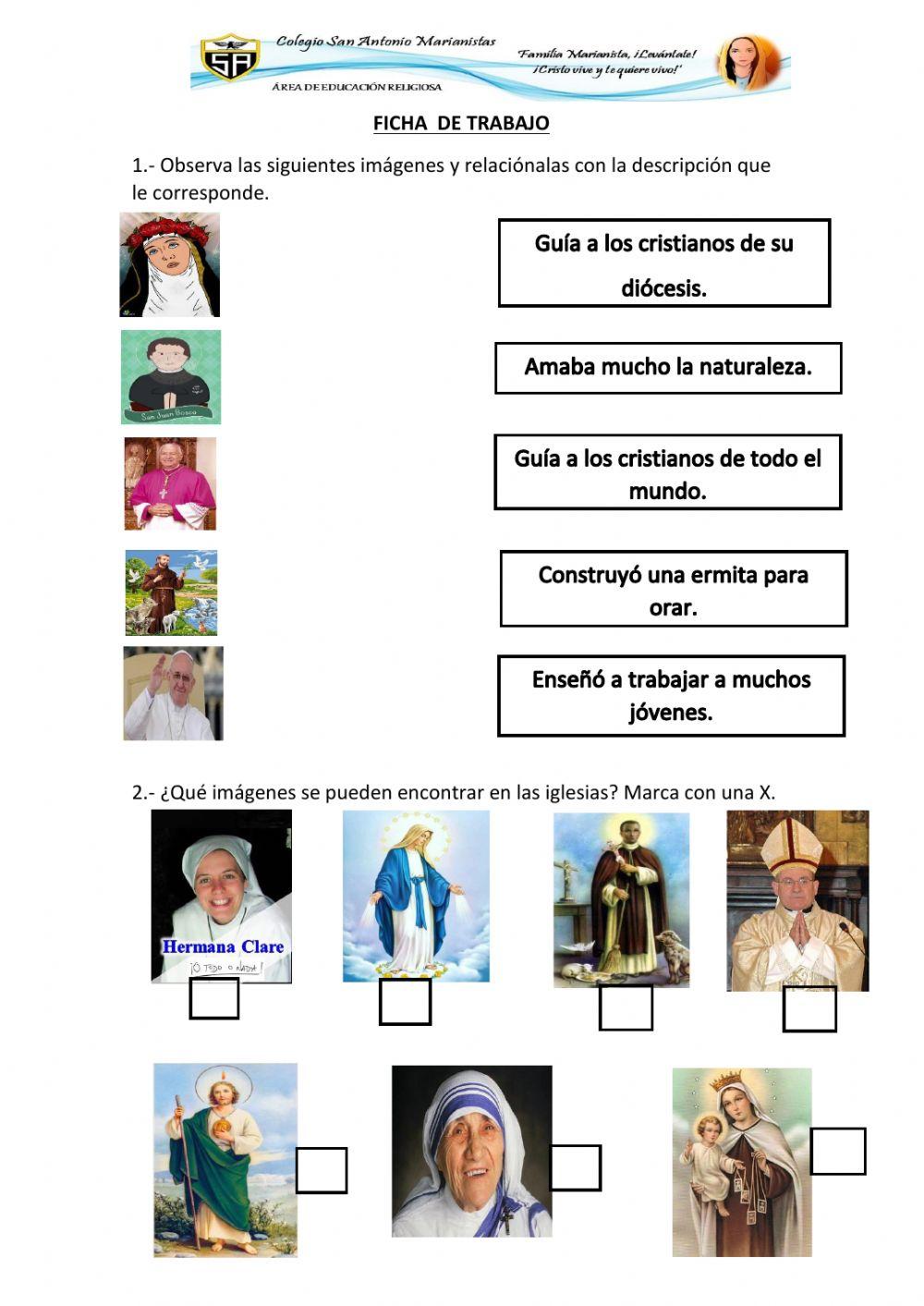 Santos- miembros de la iglesia.