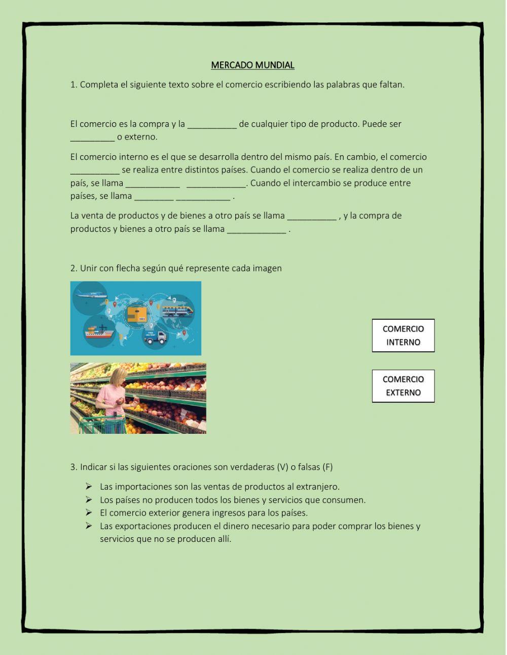 Mercado mundial Mercado mundial