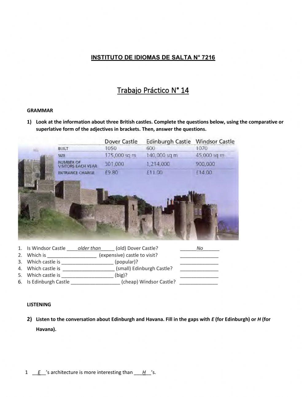 Comparative and Superlatives