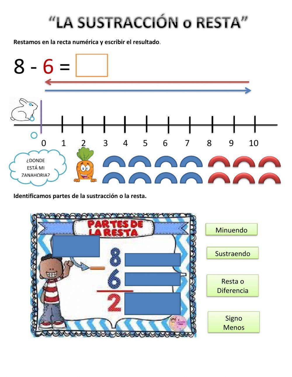 Practica de la resta