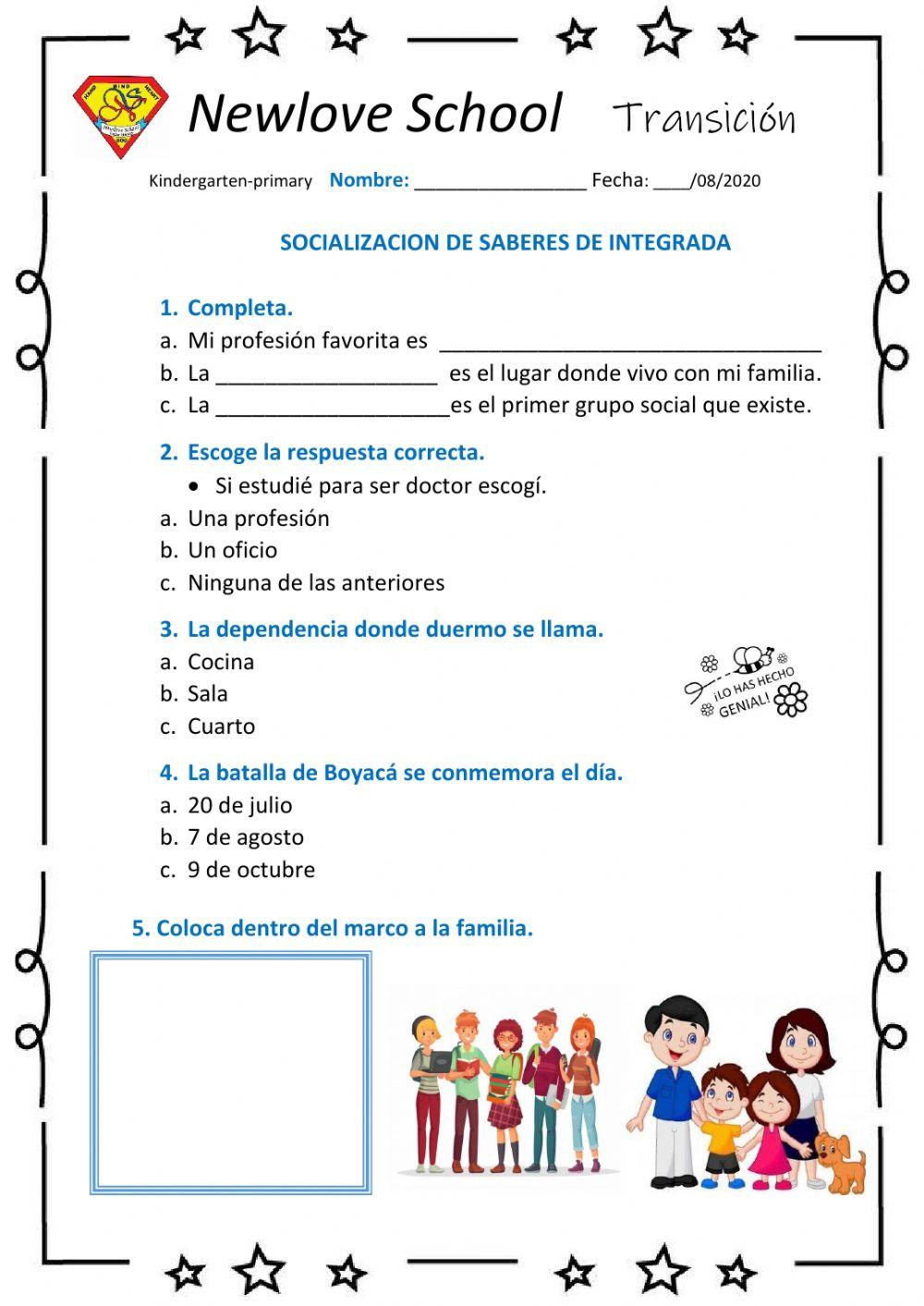 Socialización de Saberes de Integradas