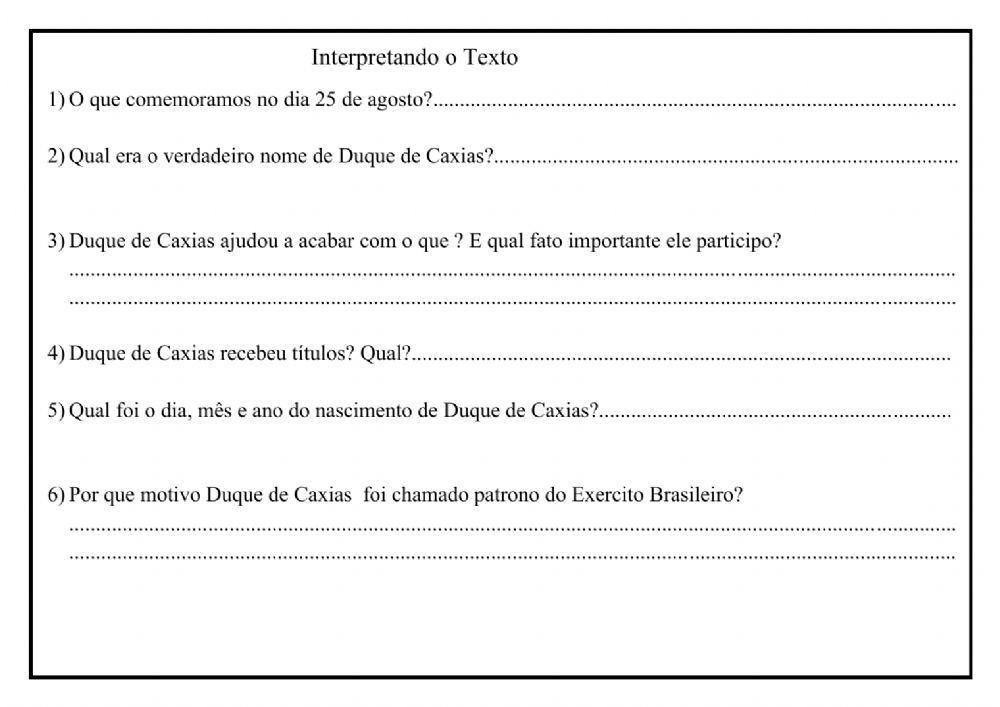 Interpretação textual soldado