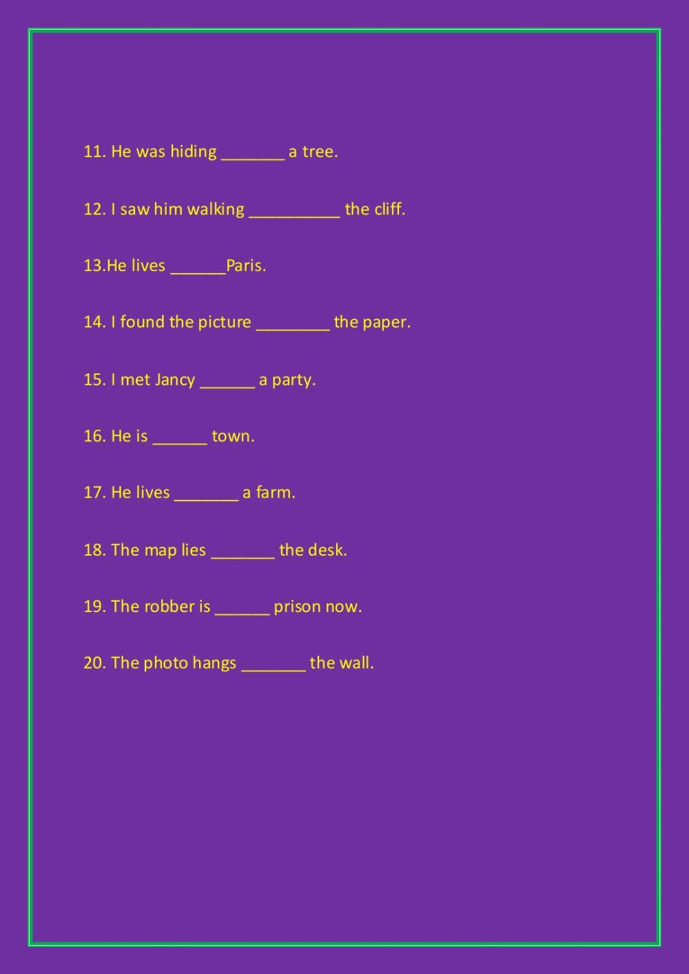 Prepositions