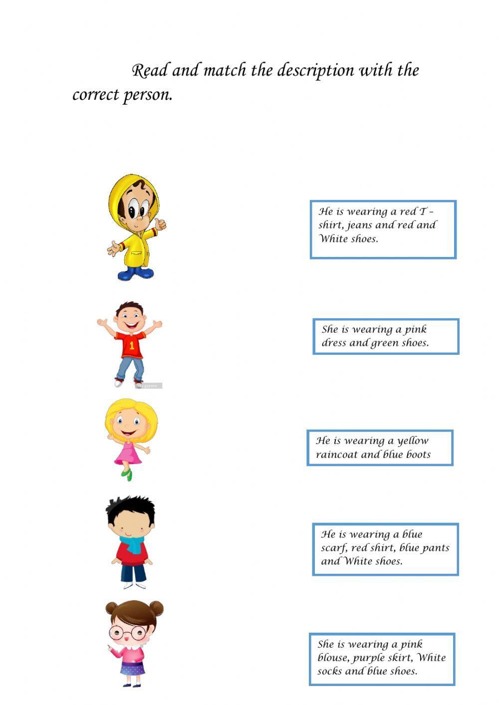 Description and clothes