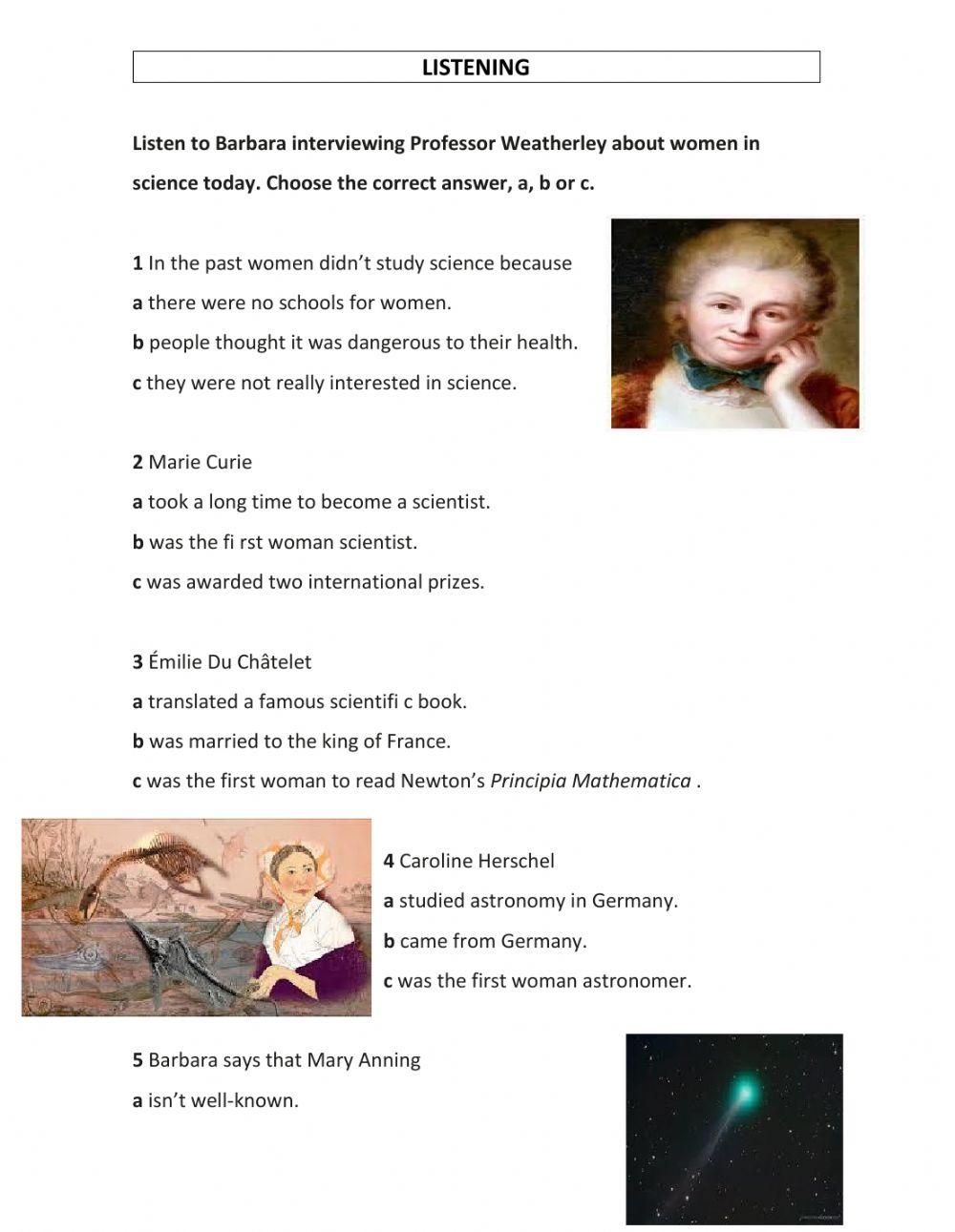 Listening final exam