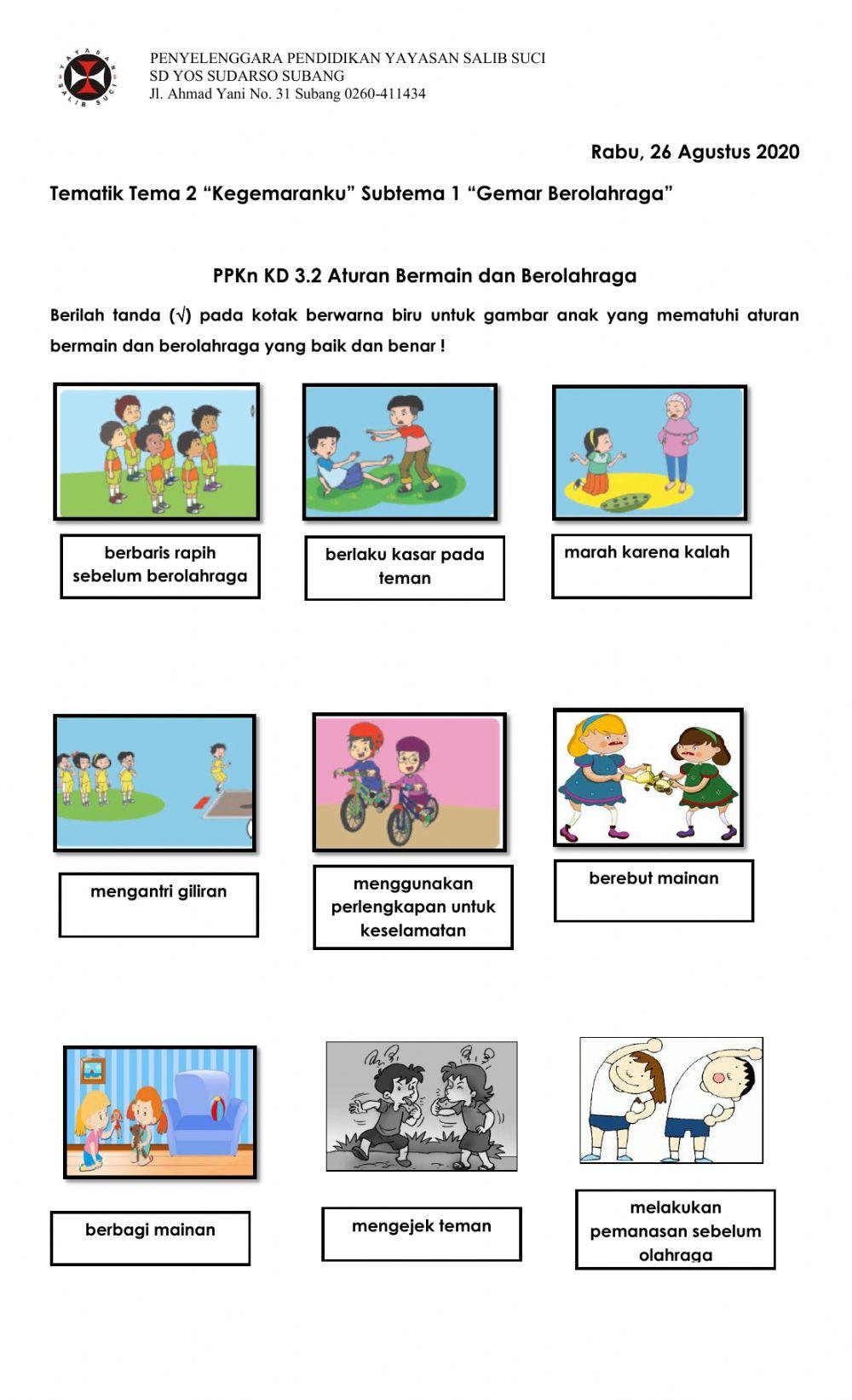 Aturan Bermain dan Berolahraga