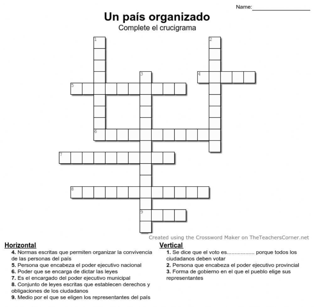 Un país organizado