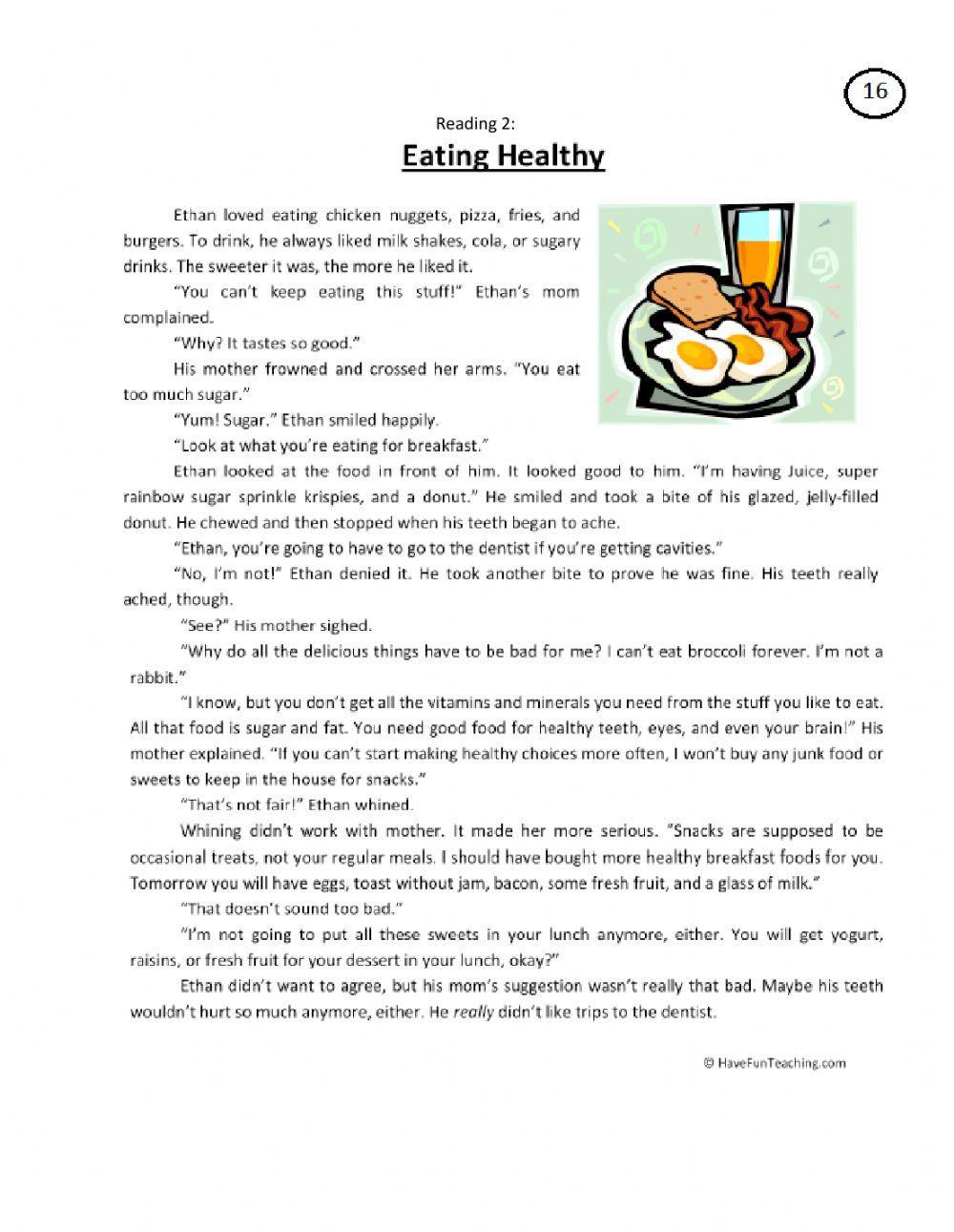 336509 Eating habits rebeca04 LiveWorksheets