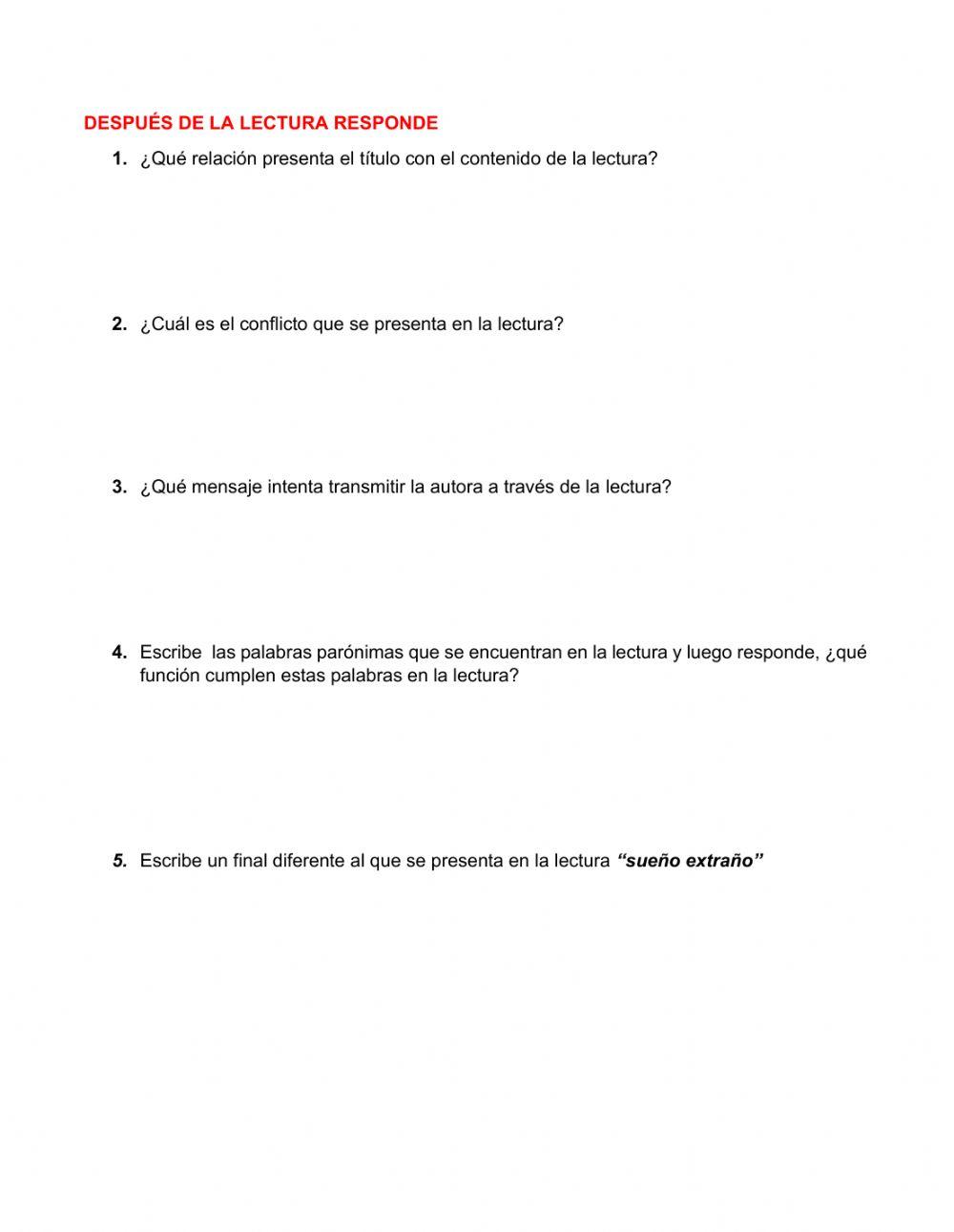 Comprensión lectora