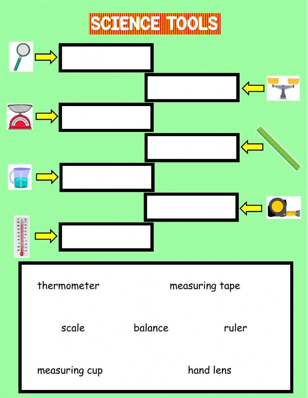 Science Tools 336614 Live Worksheets