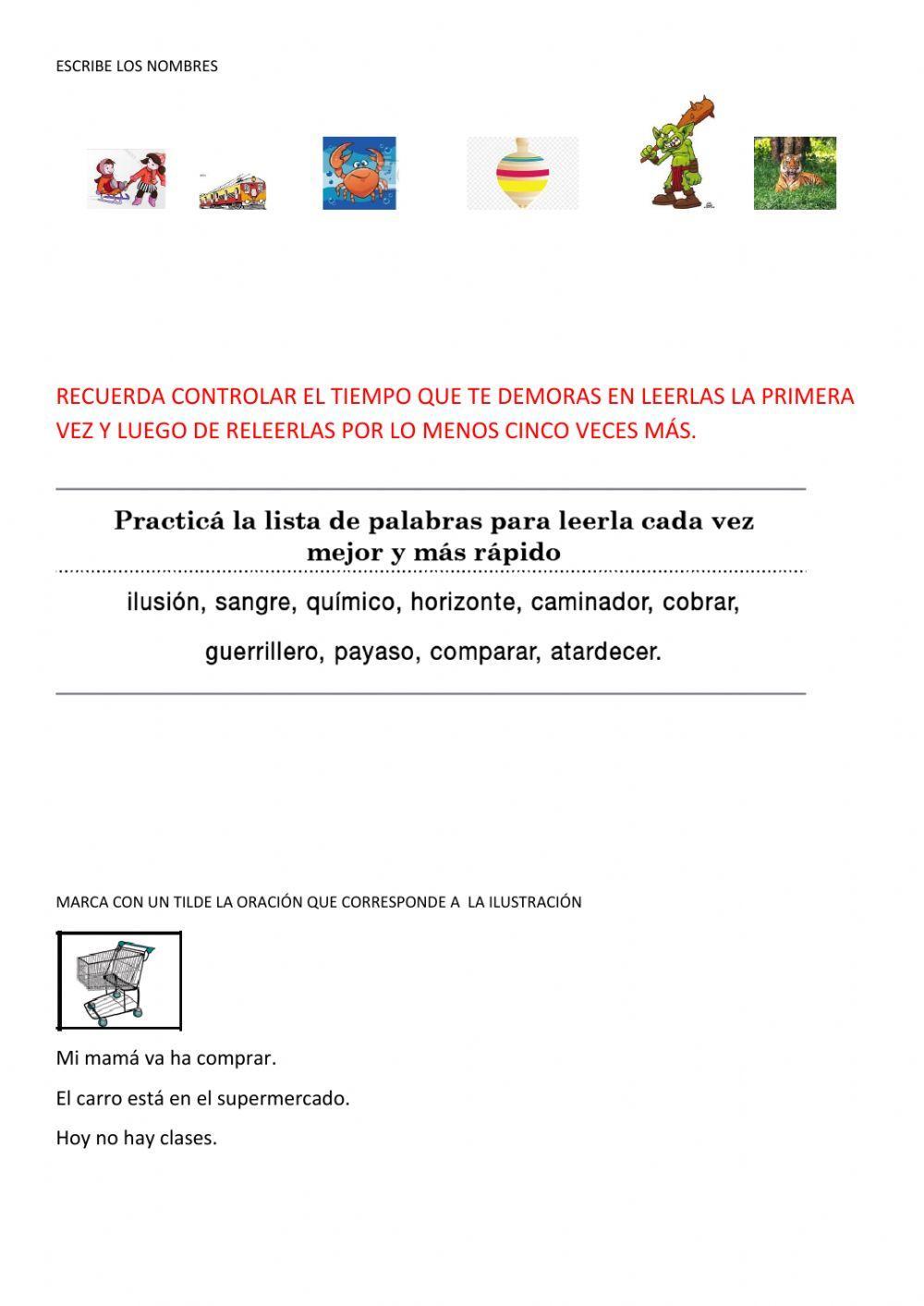 Comprensión lectora ficha 8.3