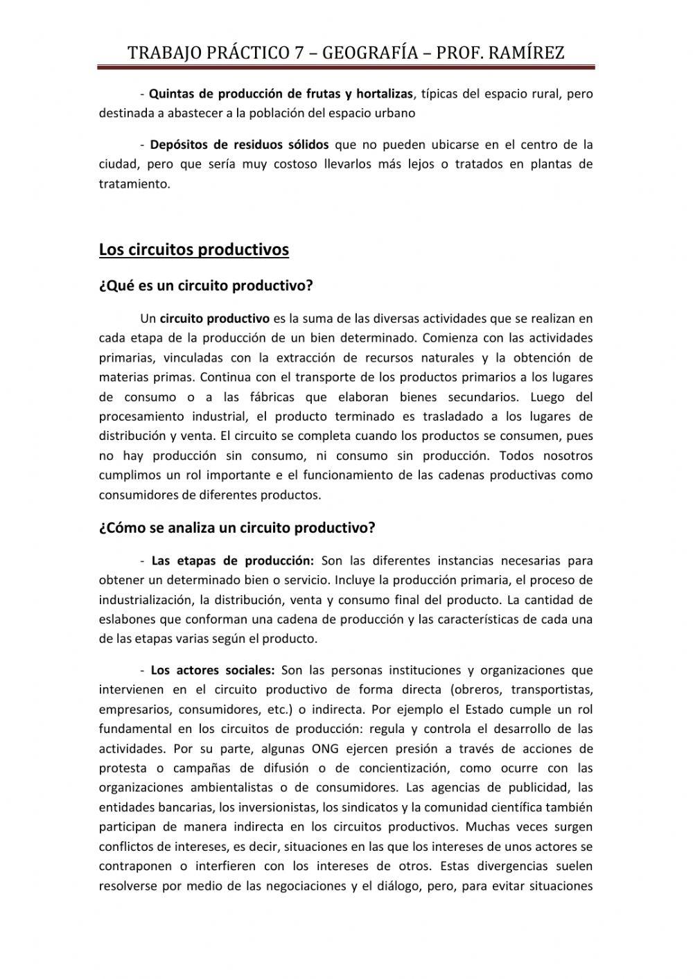 Circuitos productivos