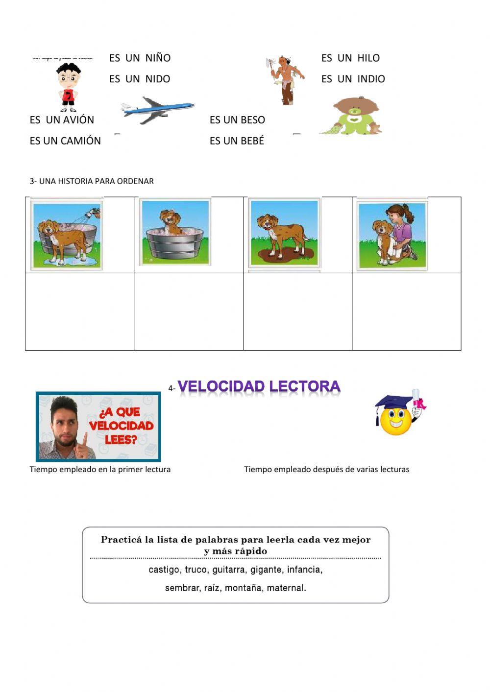 Comprensión lectora ficha 3.3