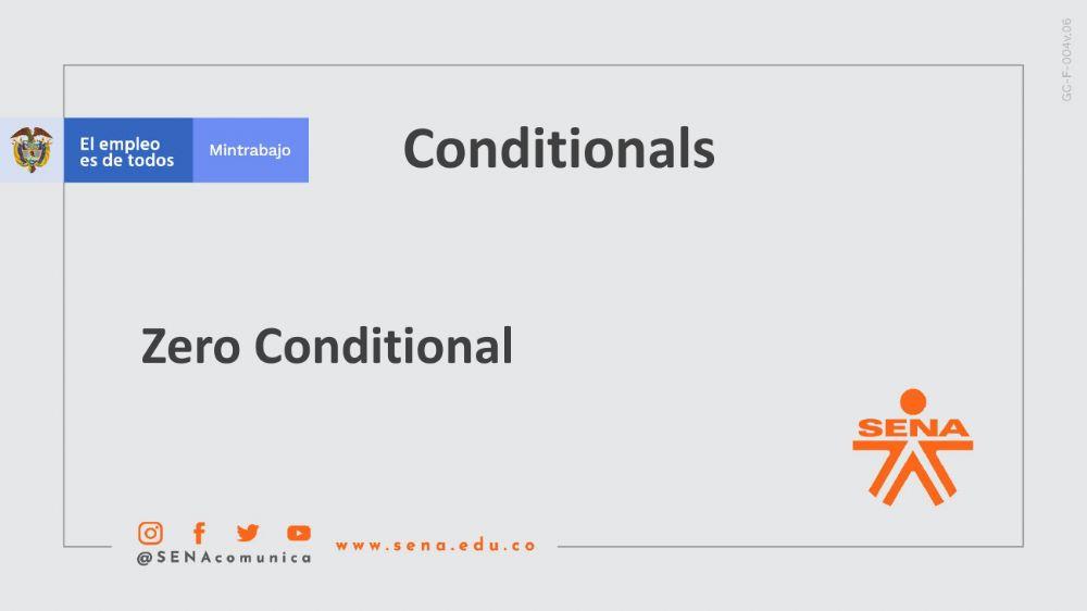 Zero Conditional: Video presentation