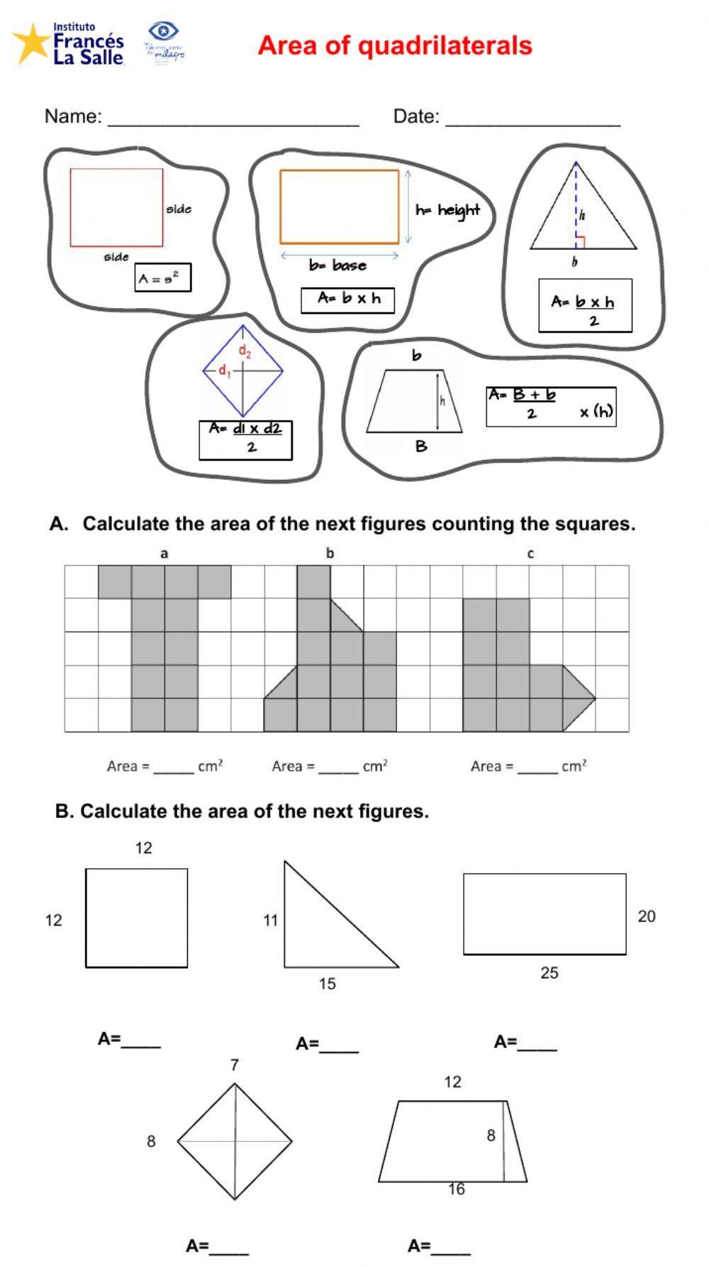 area-of-quadrilaterals-worksheet-live-worksheets