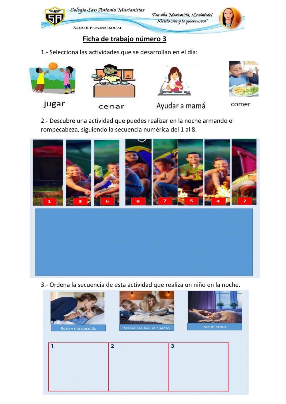 El tiempo pasa- nociones temporales