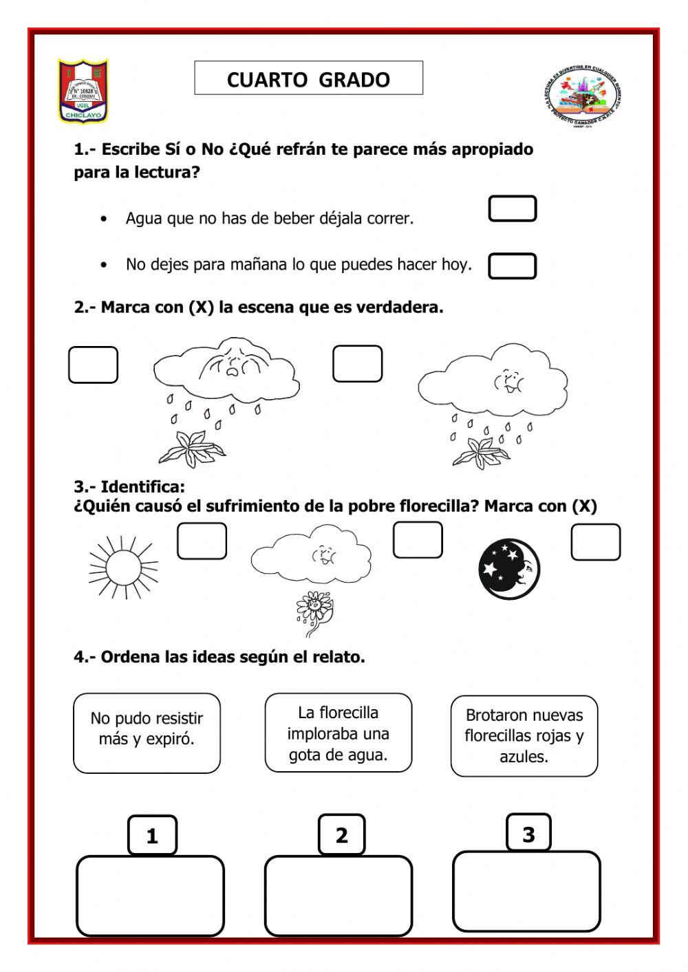 La florecilla y la nube