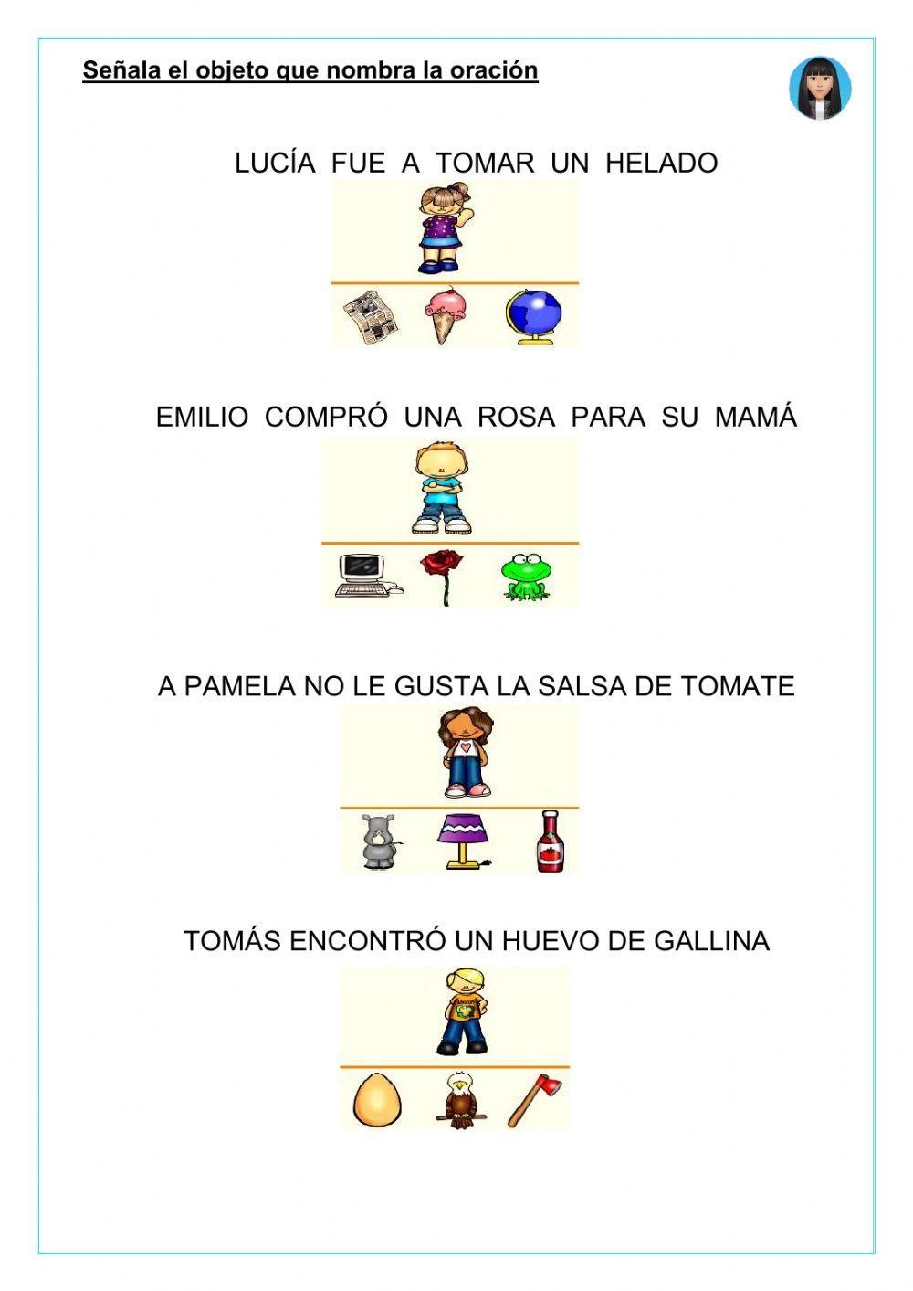 Oraciones en imprenta mayúscula