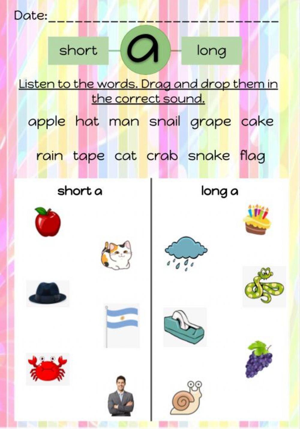 Short and long -a- sound