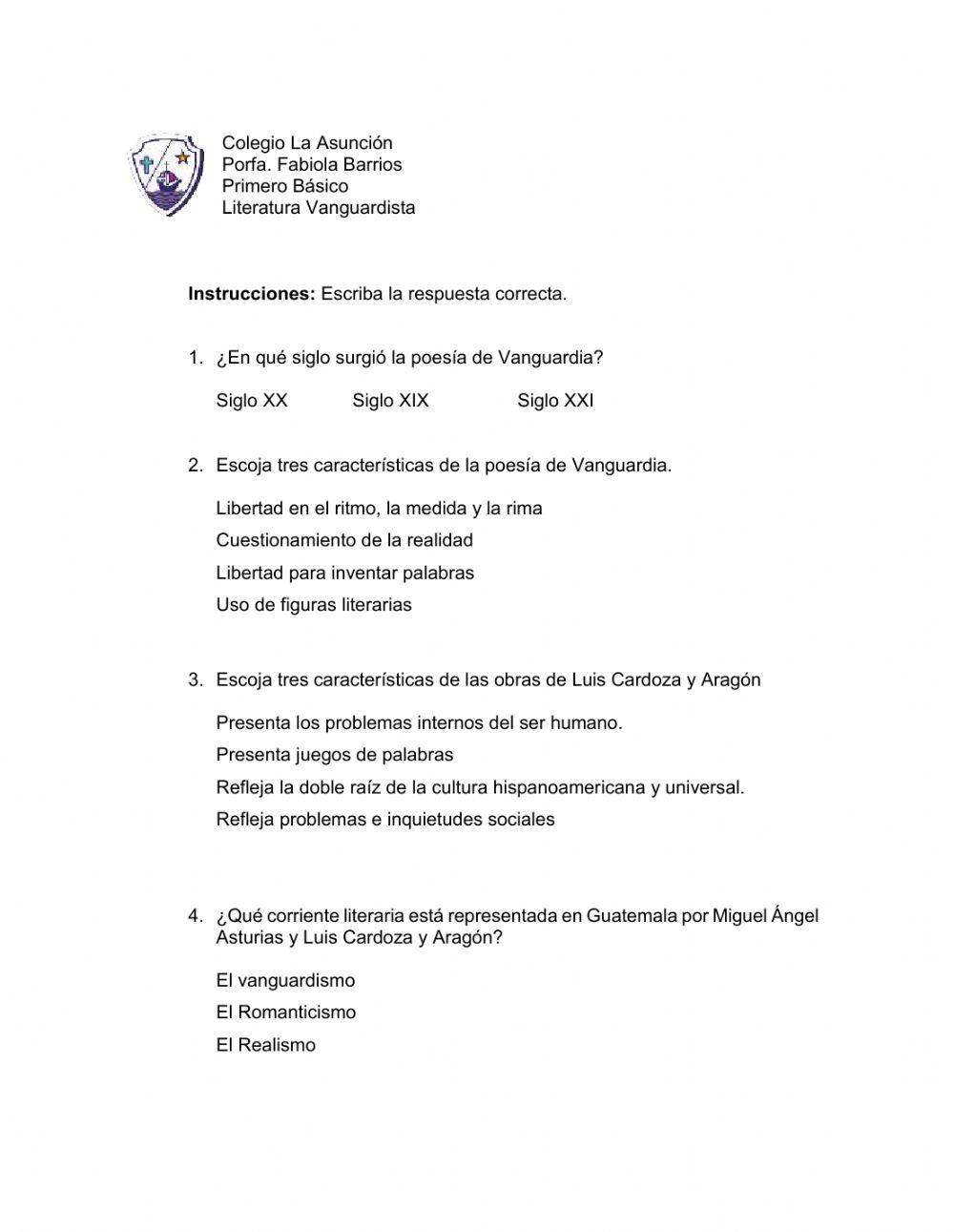 Literatura de Vanguadia en Guatemala