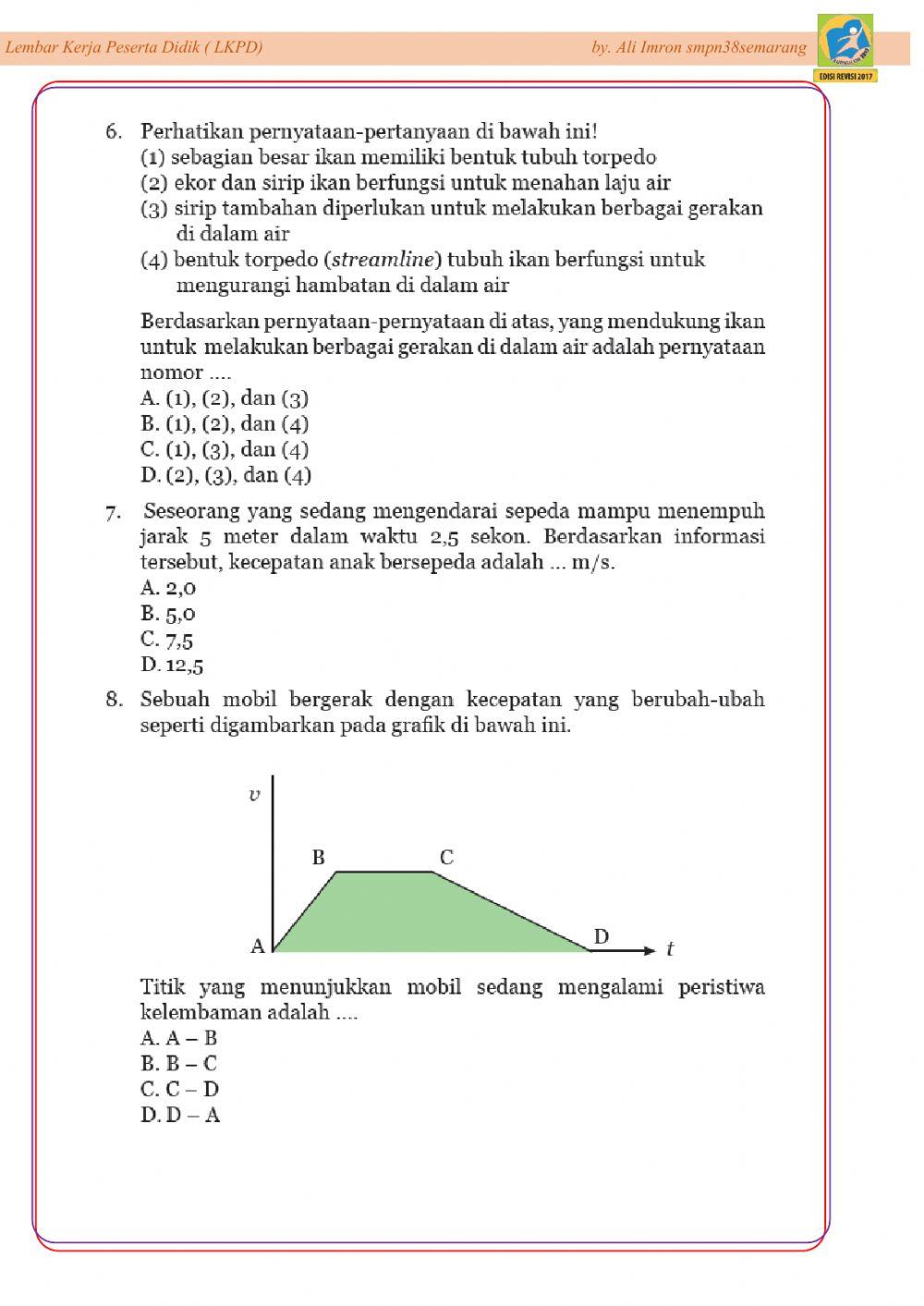 Lkpd Uji Kompetensi bab 1
